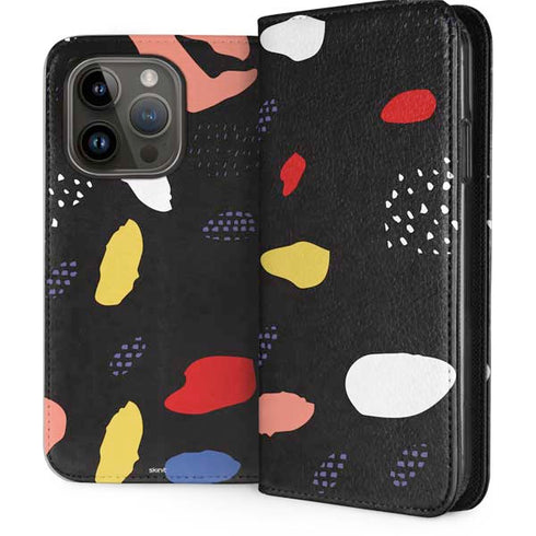 Dark Color Pop iPhone 15 Pro Folio Case